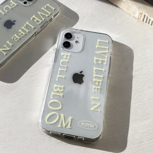 【現貨95折】Full Bloom Phone Case iphone 11 (Sky lemon)(Clear 透明)