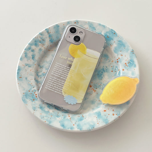 Lemonade Lettering Phone Case (Clear/Tank 透明/透明Tank款)