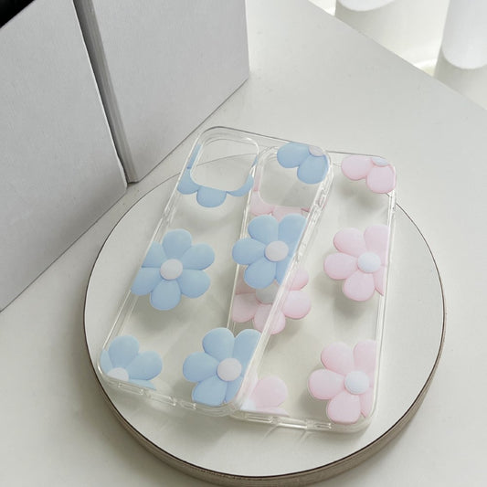 Ballon Flower Phonecase (Pink, Blue) (Clear/Tank 透明/透明Tank款)