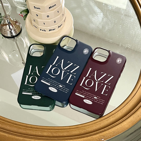 Jazz Love Lettering Phone Case (Hard 普通硬殼) (3色)