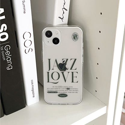 Jazz Love Lettering Phone Case (Clear 透明款) (3款)