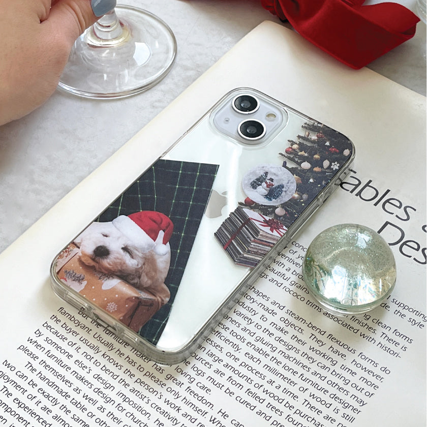 【X-mas🎄】Sleepy Puppy Phone Case (Clear/Tank 透明/透明Tank款)