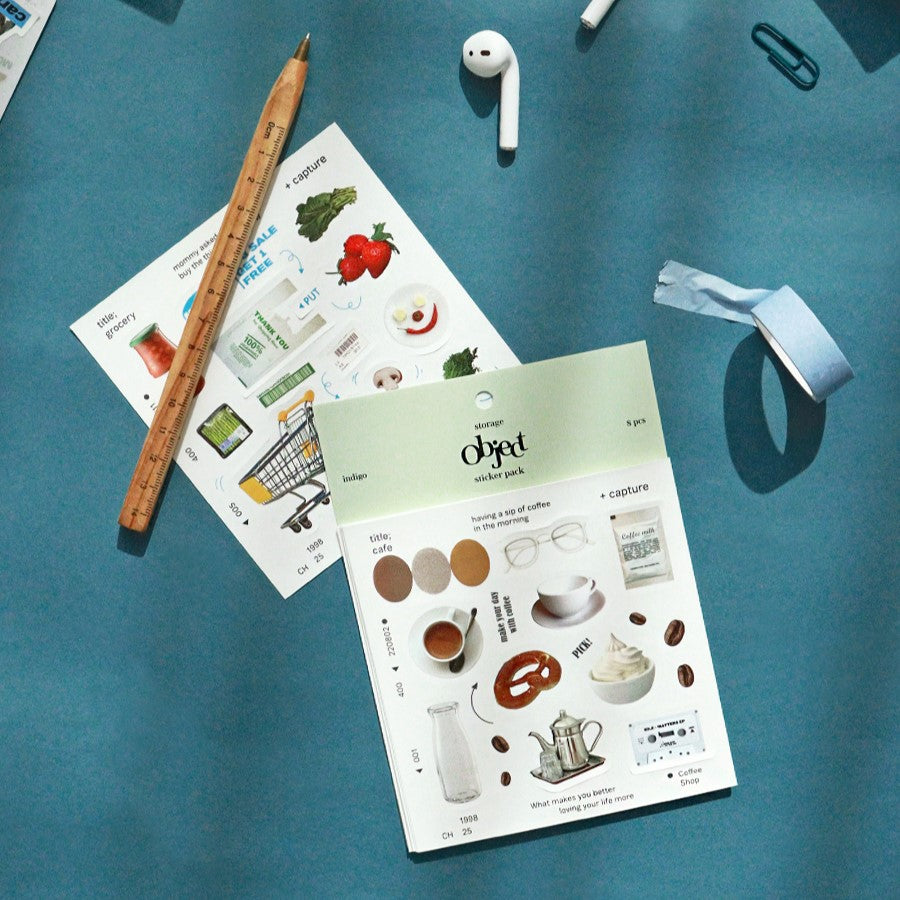 Indigo Storage Object Sticker Pack (8EA)