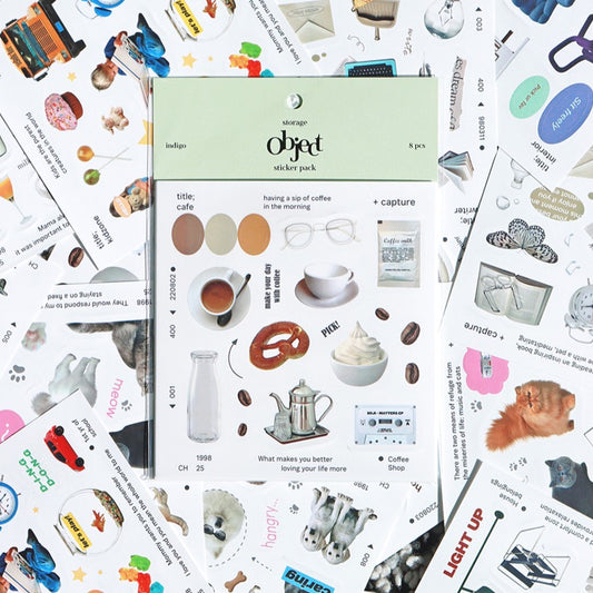 Indigo Storage Object Sticker Pack (8EA)