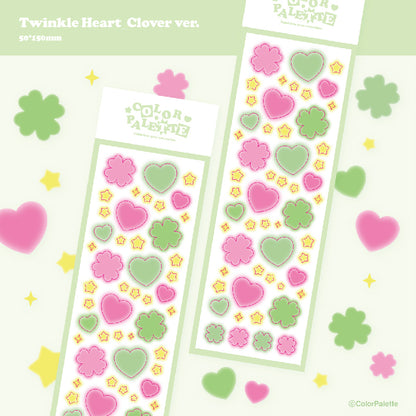 Color Palette Twinkle Heart Clover ver. Sticker