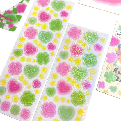 Color Palette Twinkle Heart Clover ver. Sticker