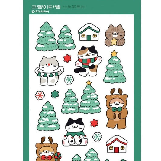 Catdabang Snow Tree Sticker