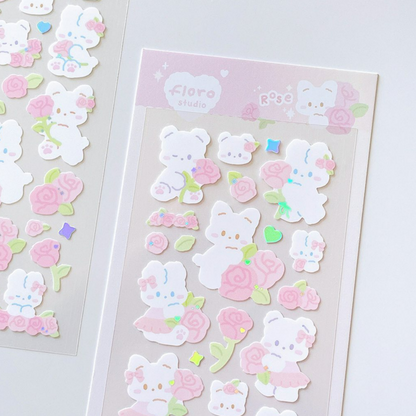 Floro Studio Rose Babies Sticker