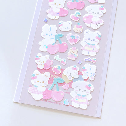 Floro Studio Heart Cherry Babies Sticker