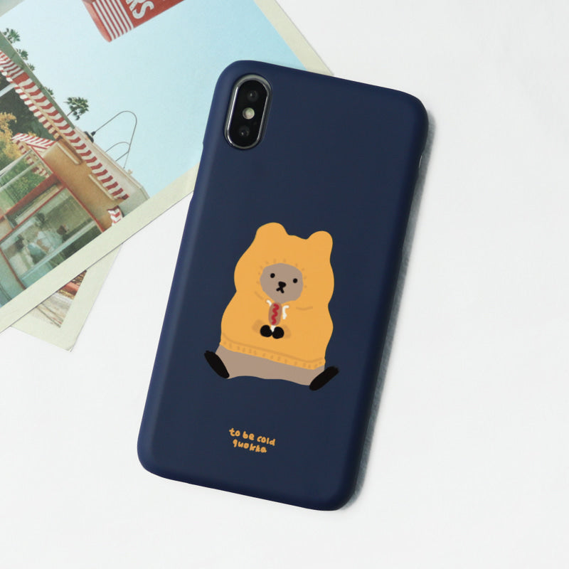 290 To Be Cold Quokka (Yellow) Phone Case (Hard 普通硬殼)