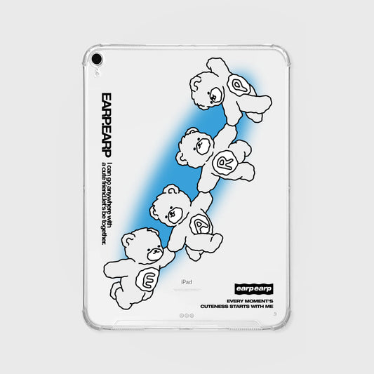 CUTE BEAR FRIENDS Ipad Clear Case