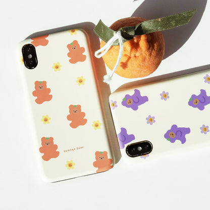 374 Orange Bear Phone Case (Hard 普通硬殼)