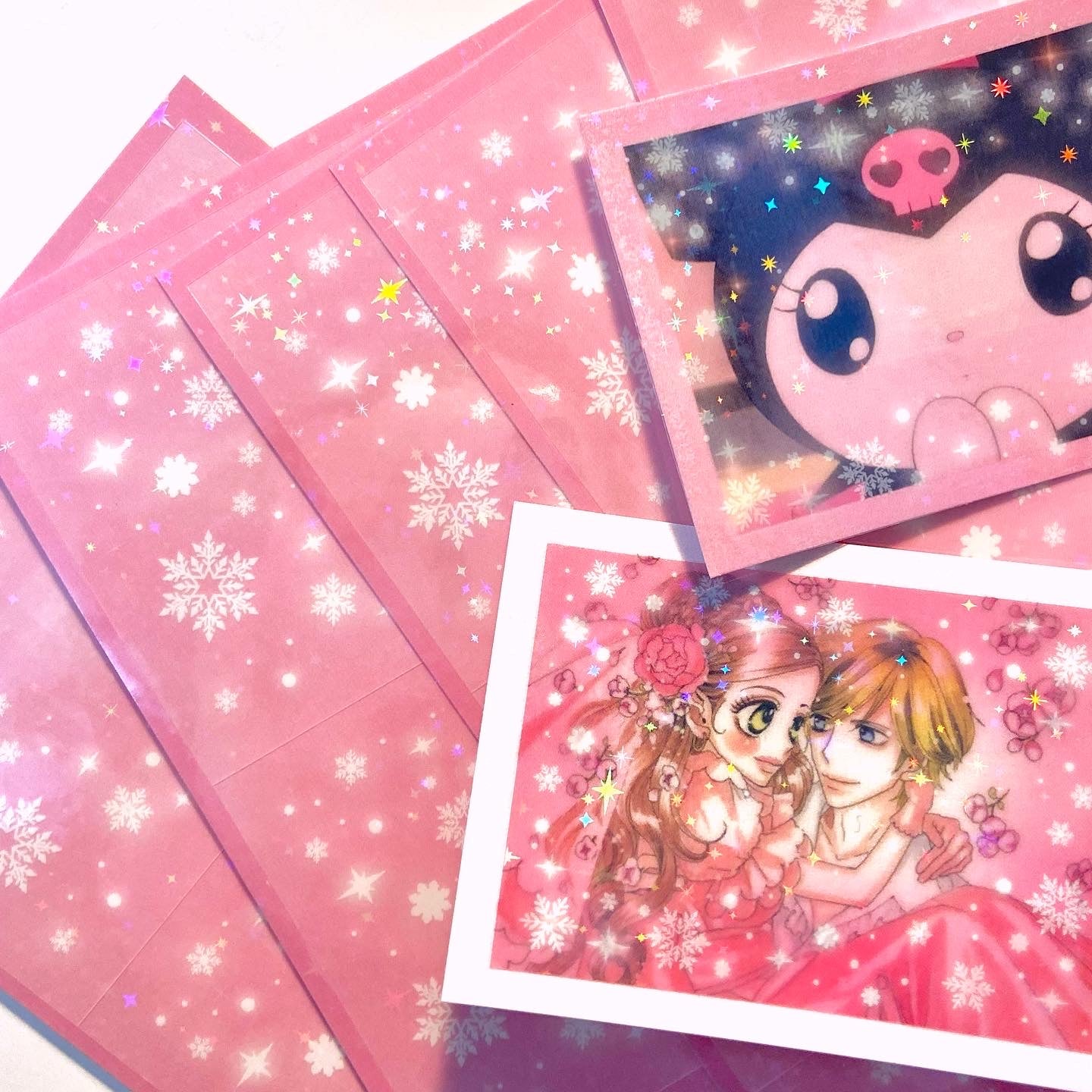 Pearly Button Filter Sticker Snowflakes (Polaroid/Picture SIze) (3色)