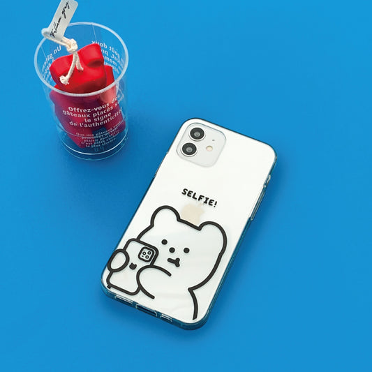 Selfie Gummy Phone Case (Clear/Tank Clear 透明/透明Tank款)