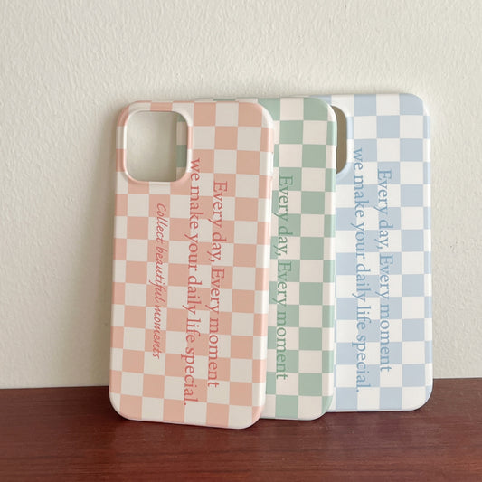 Checkerboard Lettering Phonecase (Hard 普通硬殼)