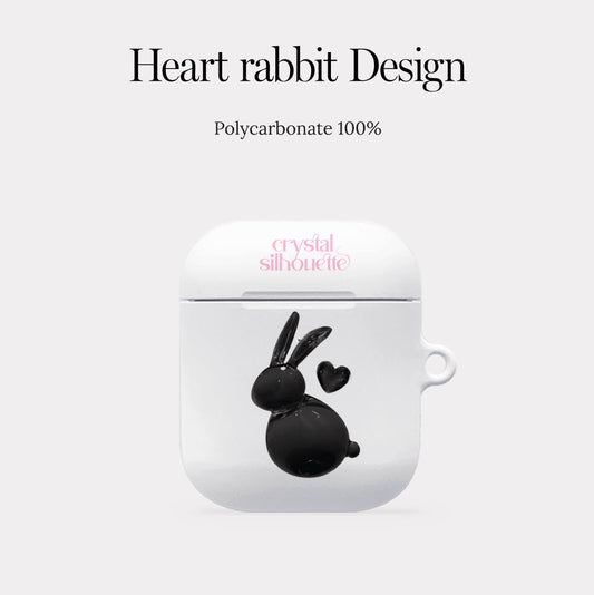 🐰Mademoment Heart Rabbit Airpods Case (Hard 硬殼)