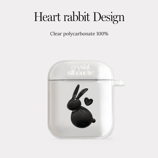 🐰Mademoment Heart Rabbit Airpods Case (Clear 透明殼)