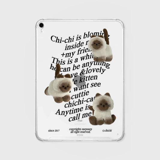 SIAMESE CHICHI PATTERN Ipad Clear Case