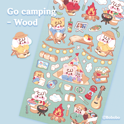 Near and Dear Go Camping Sticker (2色)