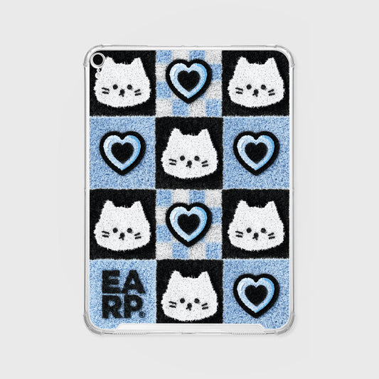 CHECKER BOARD HEART CHICHI IPAD CLEAR CASE