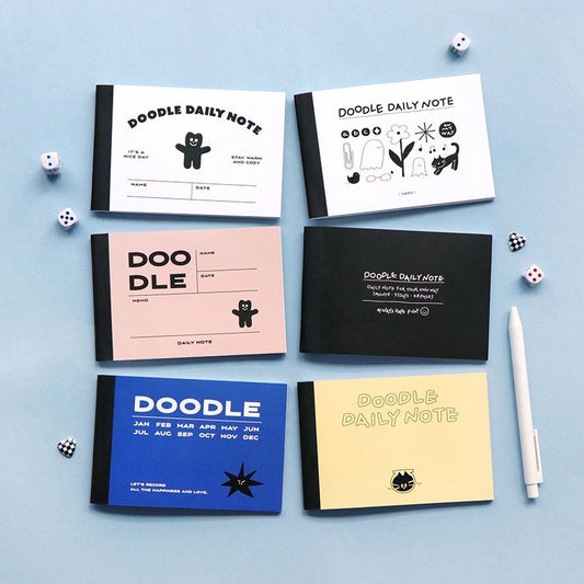 【Set買優惠✨】Iconic Doodle Daily Mini Note (6款)