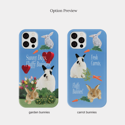 Fluffy Bunnies Phone Case (Hard 普通硬殼) (2色)