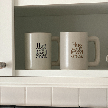 Mademoment Hug Love Mug (Navy/Brown)