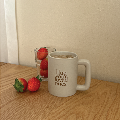 Mademoment Hug Love Mug (Navy/Brown)