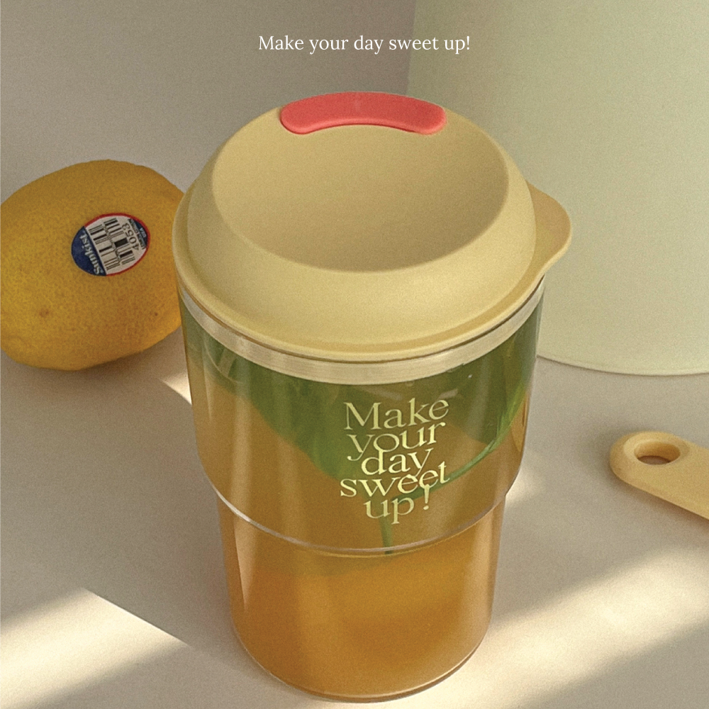 Mademoment Sweet Up Yellow Reusable Tumbler (透明)