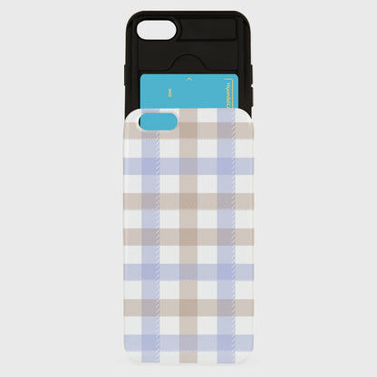 【現貨】Deeping Case Winter Checked-Blue #iphone XR (Slide Case)