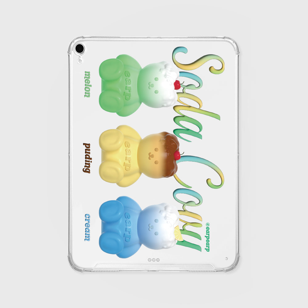 TRIPLE SODA COVY Ipad Clear Case