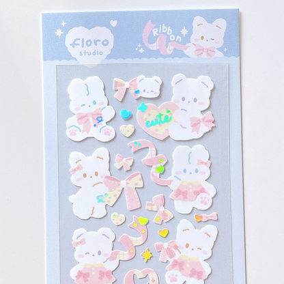 Floro Studio Ribbon Babies Sticker