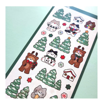 Catdabang Snow Tree Sticker