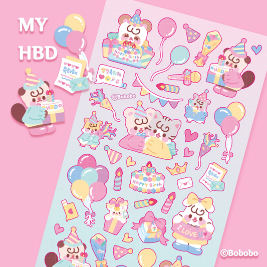 Near and Dear My/Your HBD Sticker (2色)