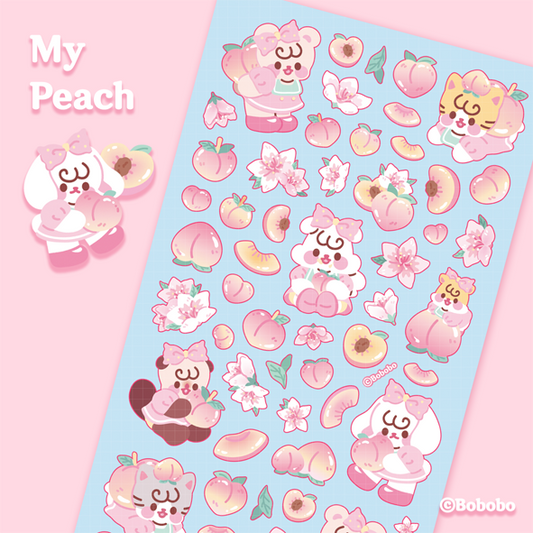 Near and Dear My Peach Sticker