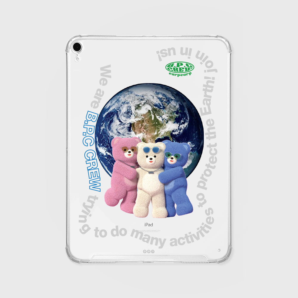 SAVE EARTH BPC CREW Ipad Clear Case