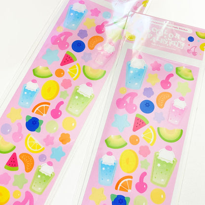 Color Palette Fruit Soda Sticker