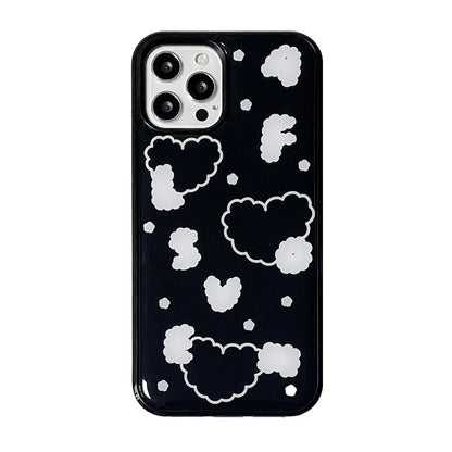 Luvmasel Black Initial Phone Case (Epoxy)