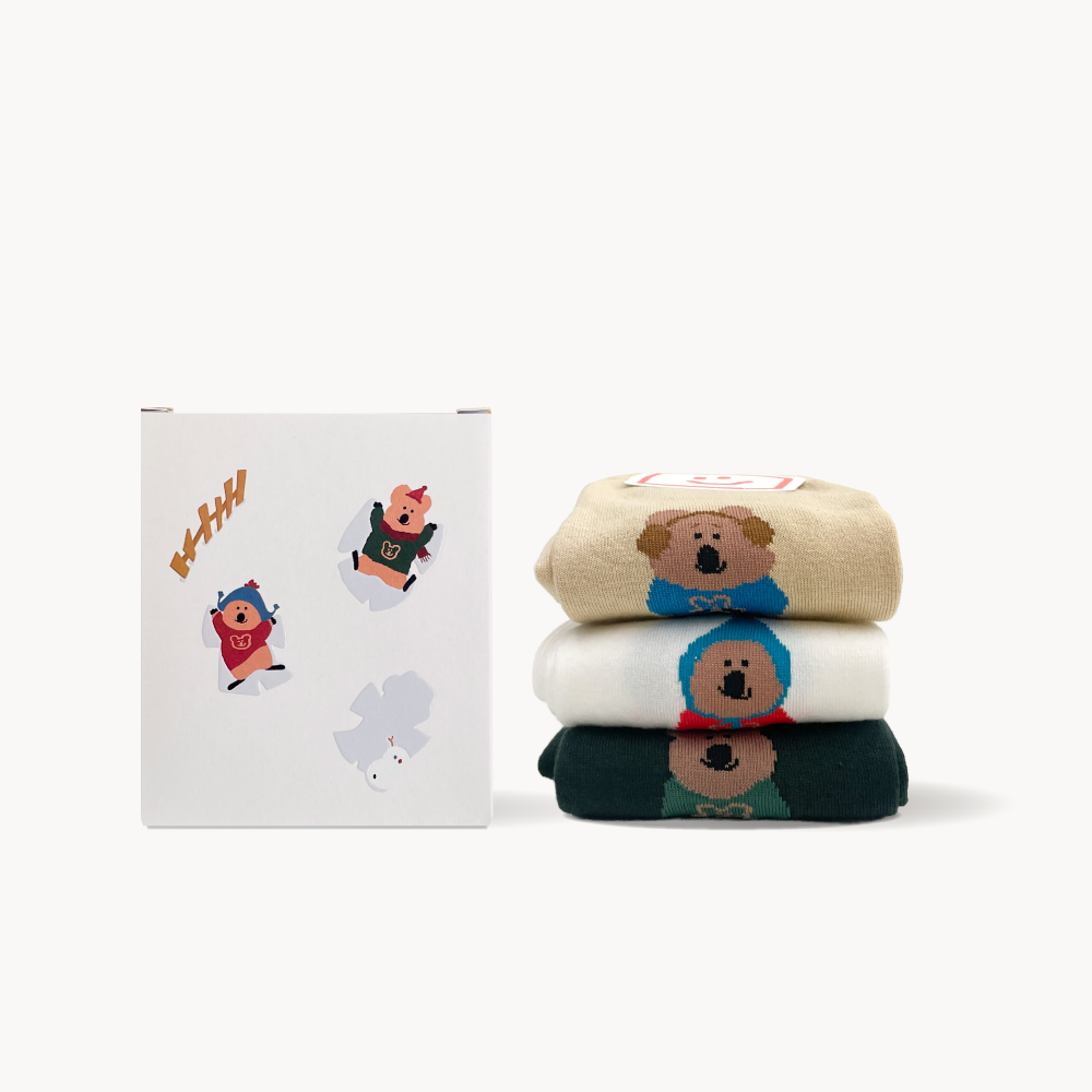 Dinotaeng Quokka Trio Single Socks Package Set