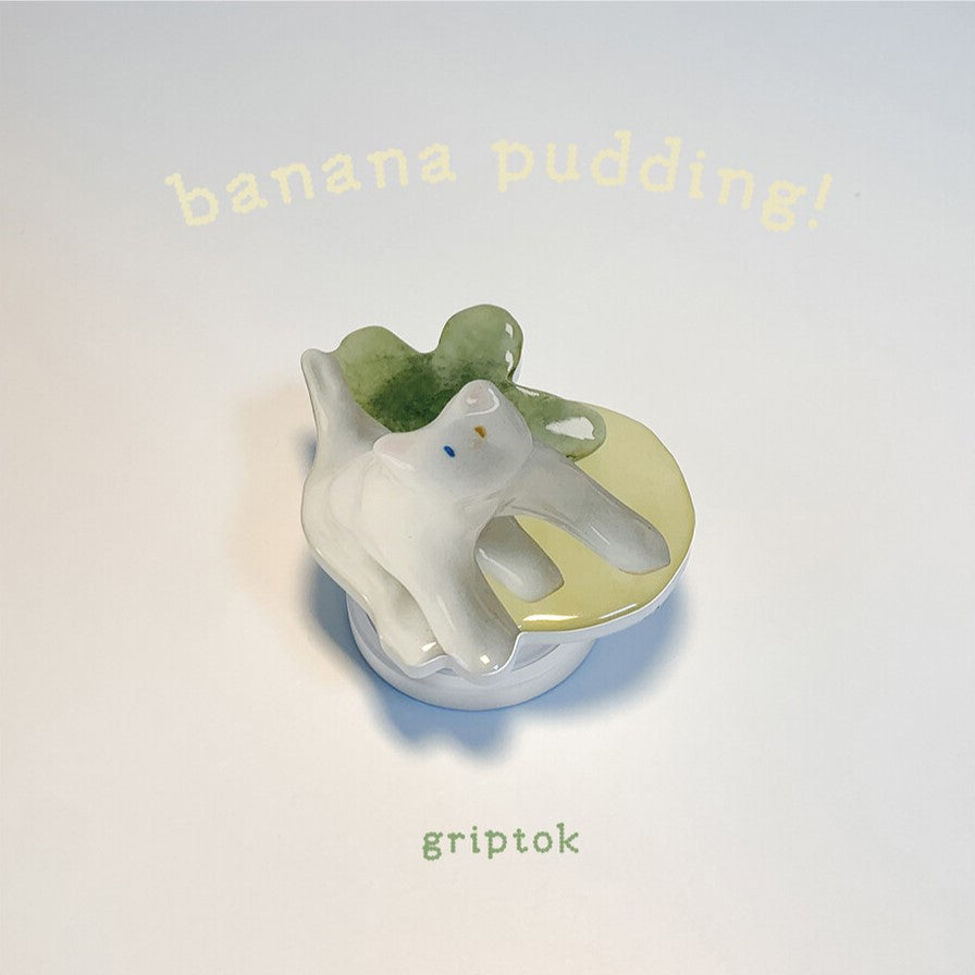 I live with six cats Banana Pudding Grip Tok