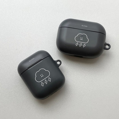 【加購Keyring】Skyfolio White / Khaki Gray Line Airpods Case