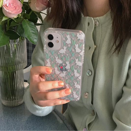 Musemood Tulip Rabbit Phone Case (Clear 透明殼)