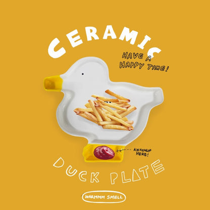 【買2隻有優惠!】Warmmm Smell Ceramic Duck Plate