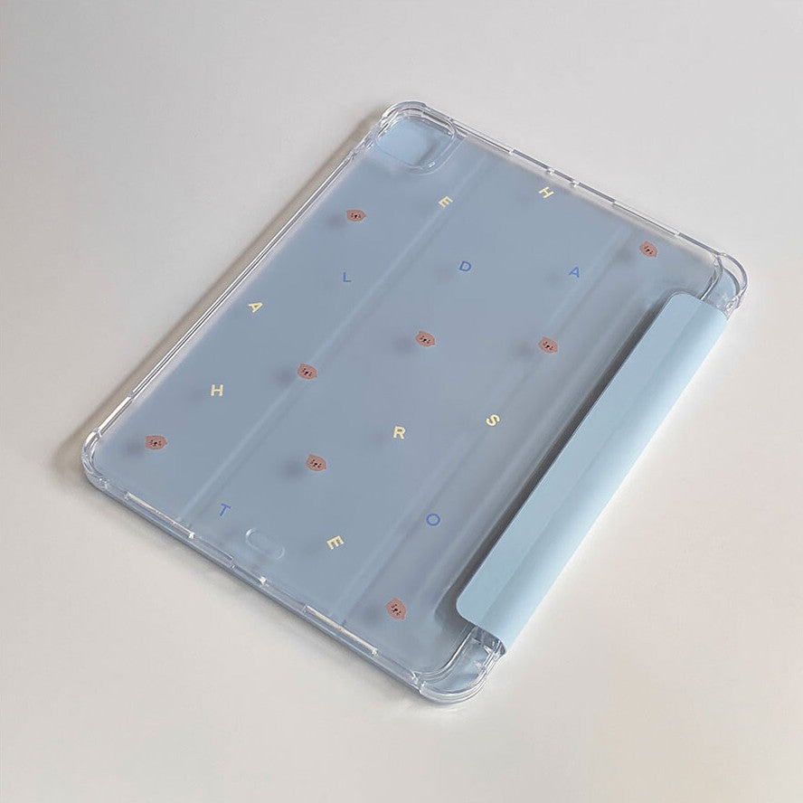 Haedal Pattern Smart Ipad Cover (Baby Blue)