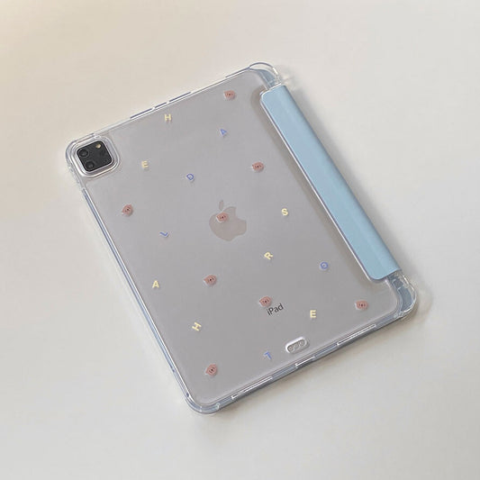 Haedal Pattern Smart Ipad Cover (Baby Blue)