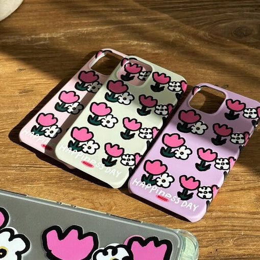 Mazzzzy Happiness Day Phone Case (Hard, glossy 亮面硬殼) (3色)