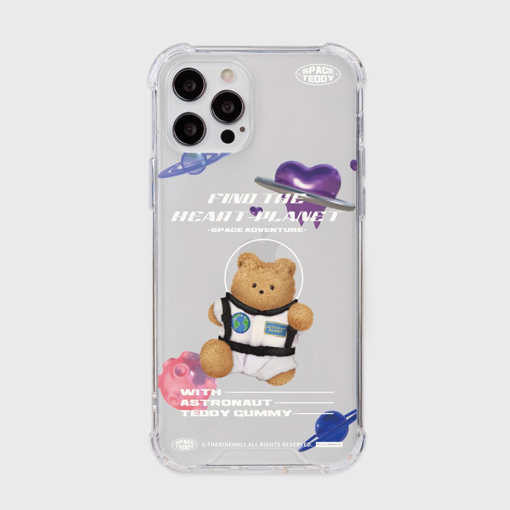 Space Teddy Phone Case (Clear/Tank Clear 透明/透明Tank款)