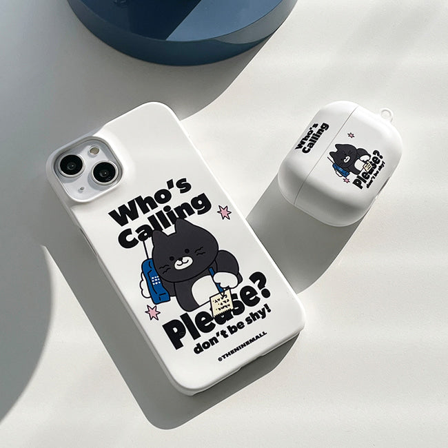 Calling Hey Cat Airpods Case (Hard 硬殼)