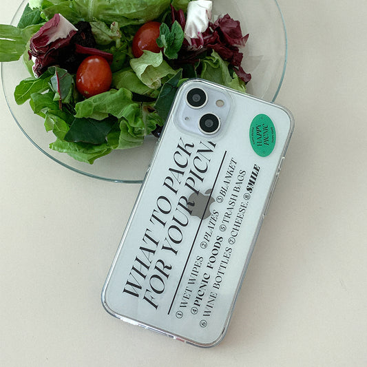 Picnic List Phone Case (Clear/Tank 透明/透明Tank款)