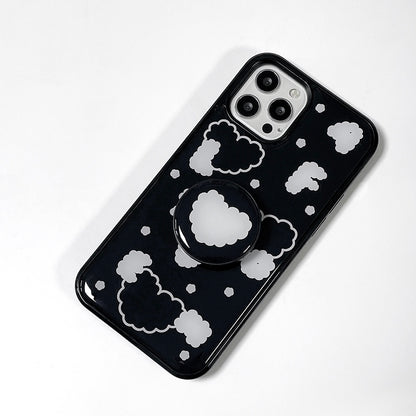 Luvmasel Black Initial Phone Case (Epoxy)